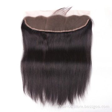 13*4 Lace Frontal Closure Virgin Remy Brazilian Hair Weave